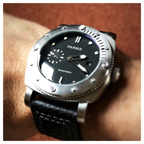 panerai style homage|Panerai homage watches for sale.